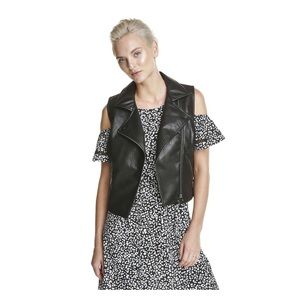 Joe Fresh Vegan Leather Vest